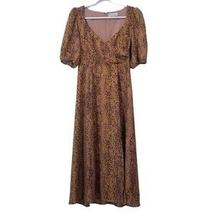 WAYF Women size Small Animal Print Maxi Dress0